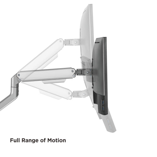 Brateck Counterbalance Monitor Arm 81.3 cm (32") Grey Desk