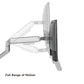 Brateck Counterbalance Monitor Arm 81.3 cm (32") Grey Desk