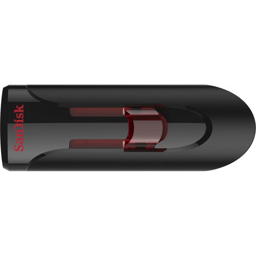 SanDisk UFM 64GB USB CRUZER GLIDE 3.0 USB flash drive USB Type-A 3.2 Gen 1 (3.1 Gen 1) Black, Red