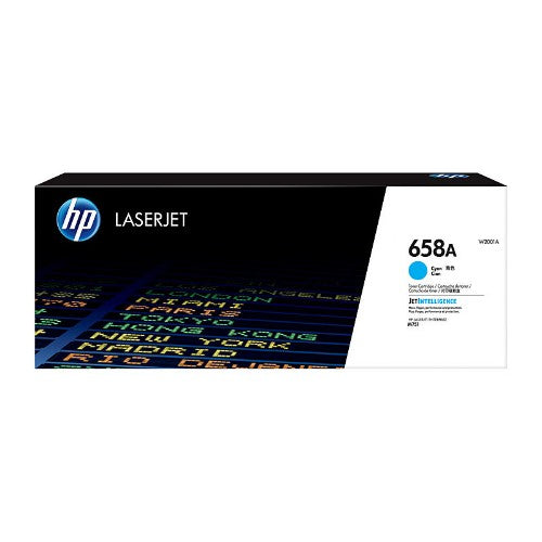 HP 658A Cyan Original LaserJet Toner Cartridge