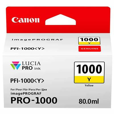 Canon PFI-1000Y Yellow Ink Cartridge