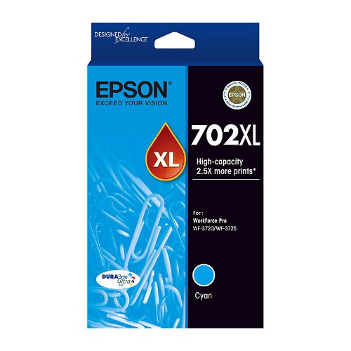 Epson 702XL ink cartridge High (XL) Yield Cyan