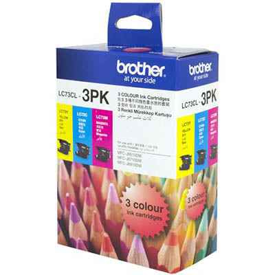 Brother LC73CL3PK ink cartridge 3 pc(s) Original Cyan, Magenta, Yellow