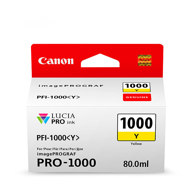 Canon PFI1000 Yellow Ink Cart