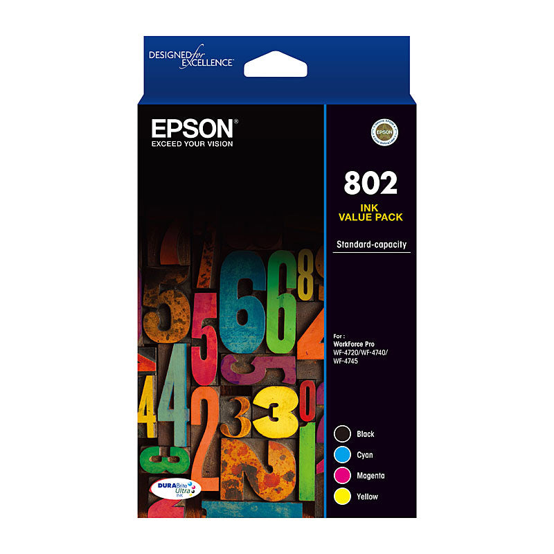 Epson 802 CMYK Colour Pack