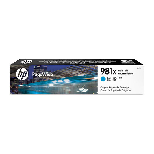 HP #981X Cyan Ink Cart L0R09A